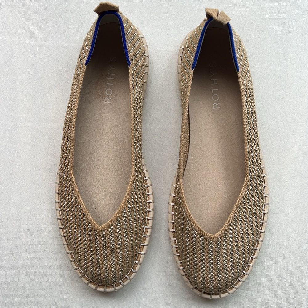 Rothy's The Espadrille Gold Stripe - Picture 6 of 17